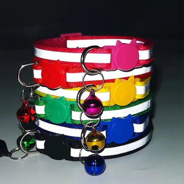 Collier Chat Réfléchissant Personnalisé – Nylon Sécurité