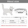 Collier Chat Personnalisé en Cuir Écologique – Gravure Laser Inaltérable