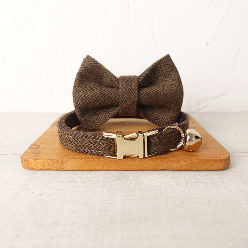 Brown Collar bow