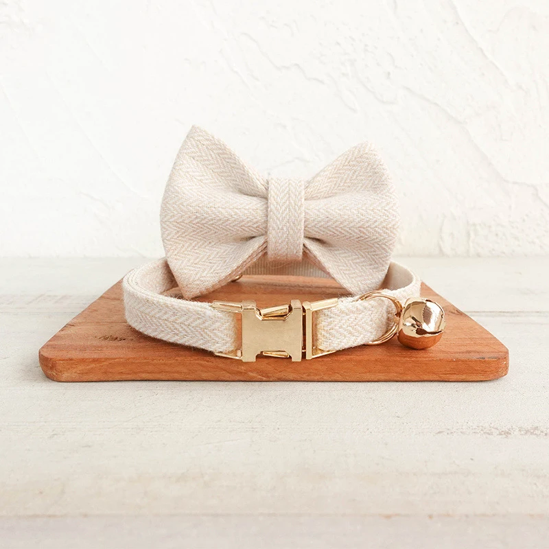 White Collar Bow