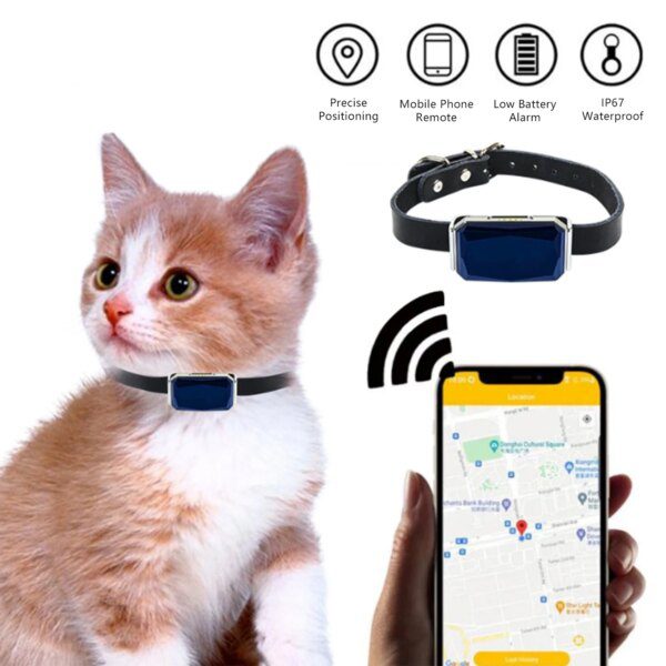 Collier GPS Chat & Chien – Mini Traceur Intelligent IP67 Anti-Perte
