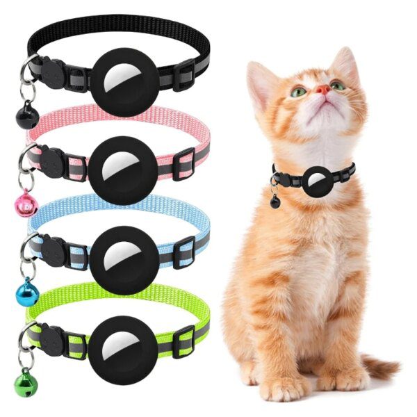Collier AirTag pour Chat & Petit Chien – Support GPS Lumineux