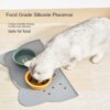 Gamelle Chat & Chien Tapis d’Alimentation en Silicone