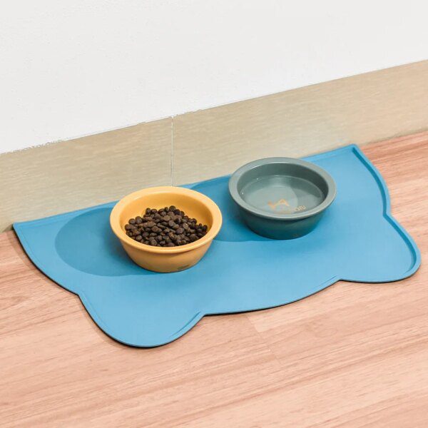 Gamelle Chat & Chien Tapis d’Alimentation en Silicone