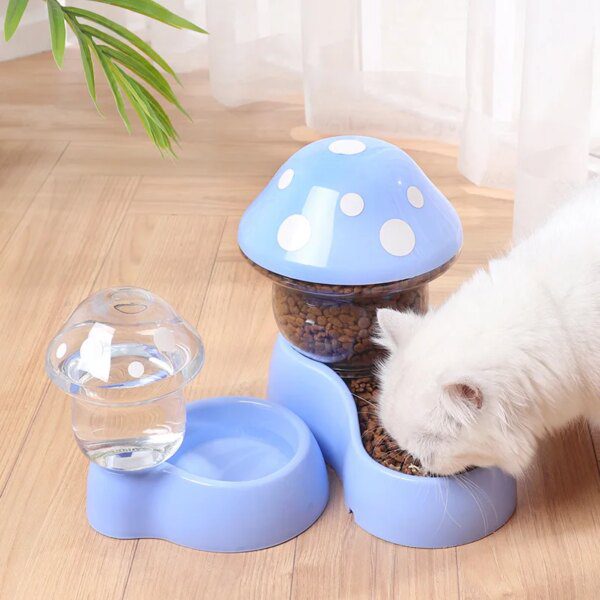 Gamelle Chat & Chien Automatique en Forme de Champignon