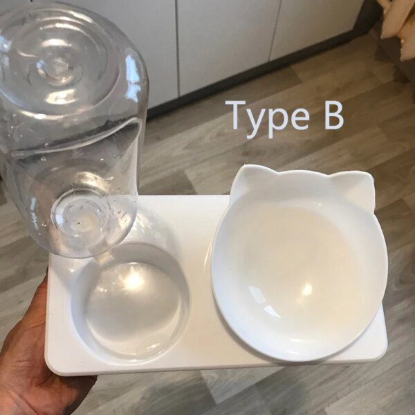 92235-eb4884.jpg Gamelle Chat Double Bol Antidérapant Surélevé – Design Incliné 15°