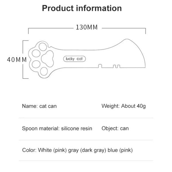 Cuillère Multifonction pour Chat & Chien – Ouvre-Boîte