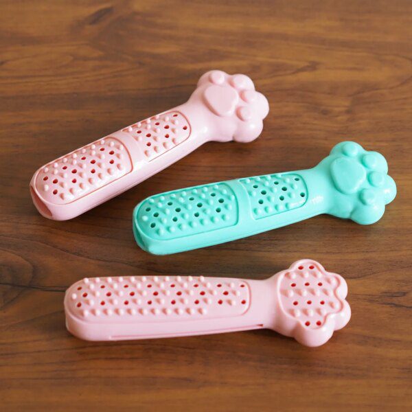 Brosse à Dents pour Chat en Forme de Patte – Jouet Mignon