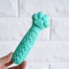 Brosse à Dents pour Chat en Forme de Patte – Jouet Mignon