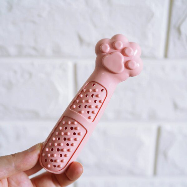 Brosse à Dents pour Chat en Forme de Patte – Jouet Mignon