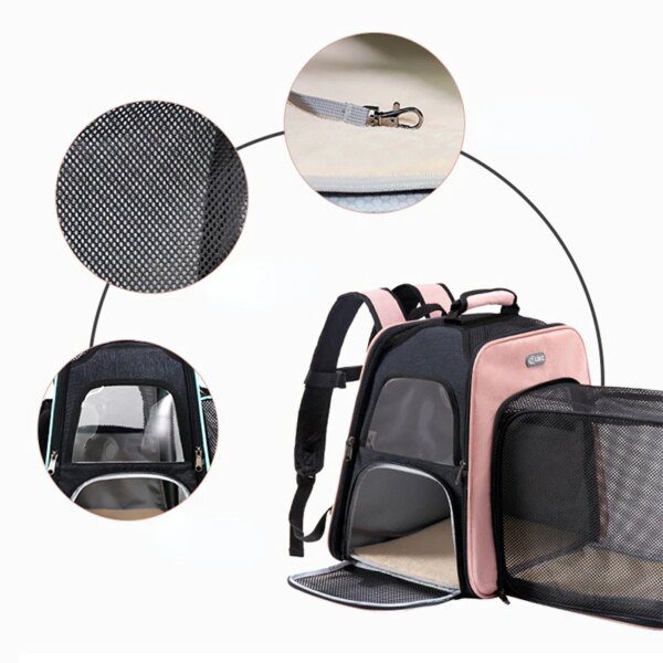 Sac à Dos Remorquable Extensible pour Chat & Chien – Extra Grand Espace
