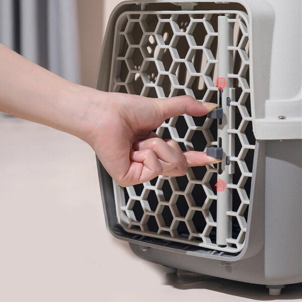 Caisse de transport respirable portative en PP – Chats, chiens & lapins