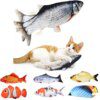 Jouet Interactif Électrique en Poisson pour Chat, Charge USB