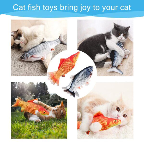 jouet pour chat électrique en forme de poisson pour chat