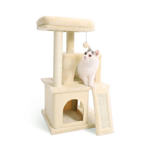 Arbre à chat à plusieurs niveaux, meuble de maison, poste à gratter en Sisal pour tour à chat