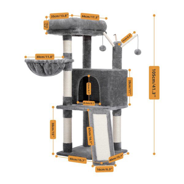 Griffoir Chat – Tour Maison Arbre à Chat avec Hamac