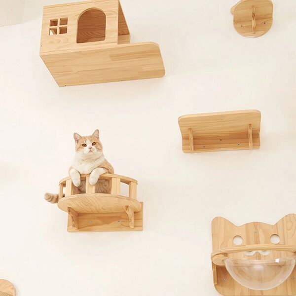 arbre a chat Cadre d'escalade en forme d'arbre à chat, plateforme murale