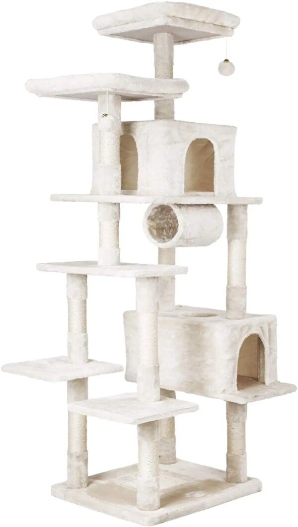 arbre a chat Poste à gratter pour chat, 203cm, jouet pour chat, escalade, cinéma