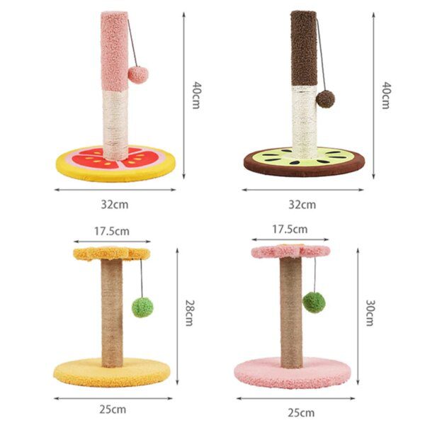 Tour d'arbre à chat en Sisal, poste à gratter avec jolie boule de poils