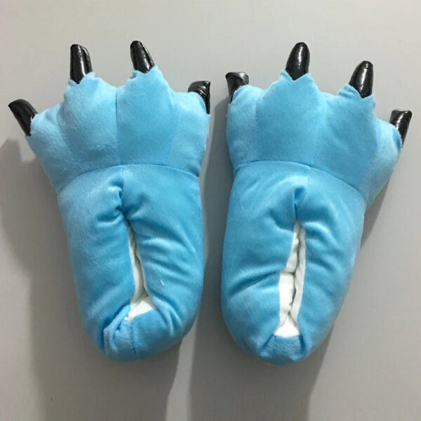 94798-87e767.jpg Pantoufles d'hiver en forme de patte de dinosaure pour homme