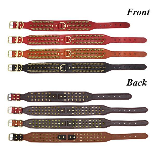 95720-ab44f5.jpg Collier en Cuir Clouté à Pointes pour Chien – Autorité Visuelle, Protection