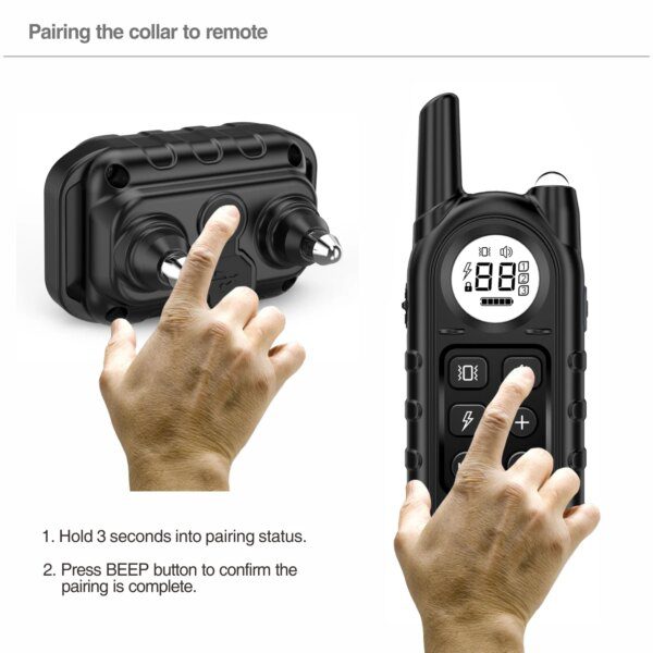 Collier d’Entraînement Électrique Rechargeable – Contrôle Progressif