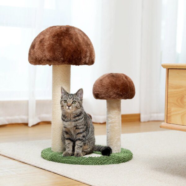 Arbre à chat moderne en bois de Sisal H108cm, poste à gratter pour chats chaton, tour à plusieurs niveaux, hamac