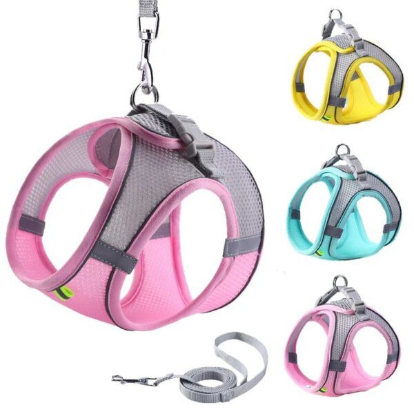 96183-70ed00.jpg Harnais Chat & Petit Chien – Gilet Réglable avec Laisse