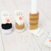 chaussette chat de Table en forme de pattes de chat, couvre-pieds en caoutchouc