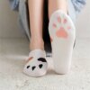 chaussette chat invisibles pour femmes, 3/5 paires/lot, dessin animé