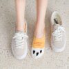 chaussette chat invisibles pour femmes, 3/5 paires/lot, dessin animé