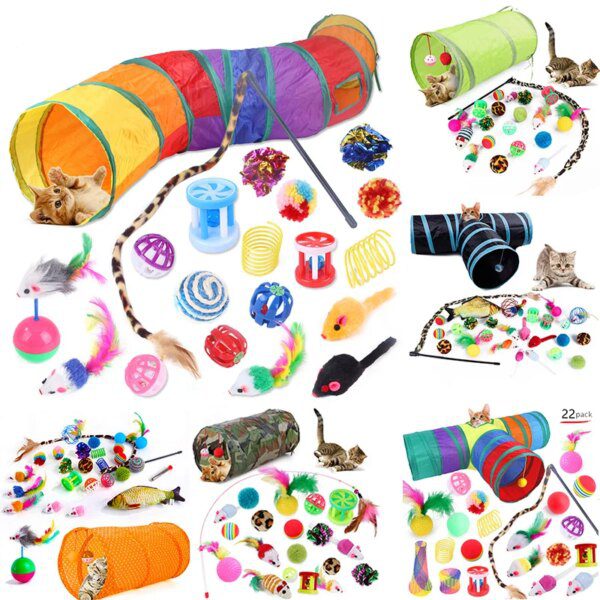 Kit de Jeu Tunnel du Chat & Souris – Balles Amusantes