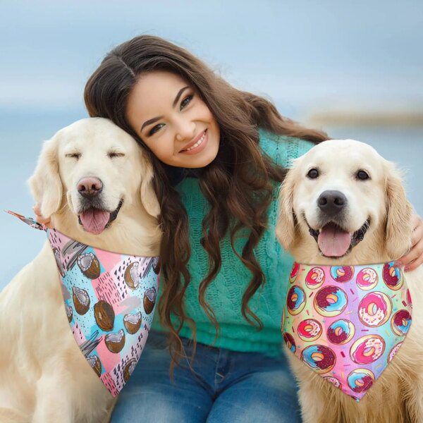 Bandana chien triangulaire – Écharpe festive & estivale
