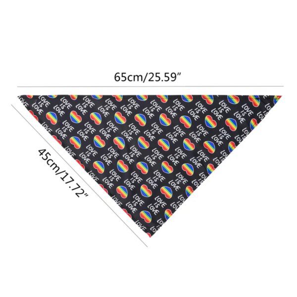 Bandana chien « Love is Love » – Mois de la fierté