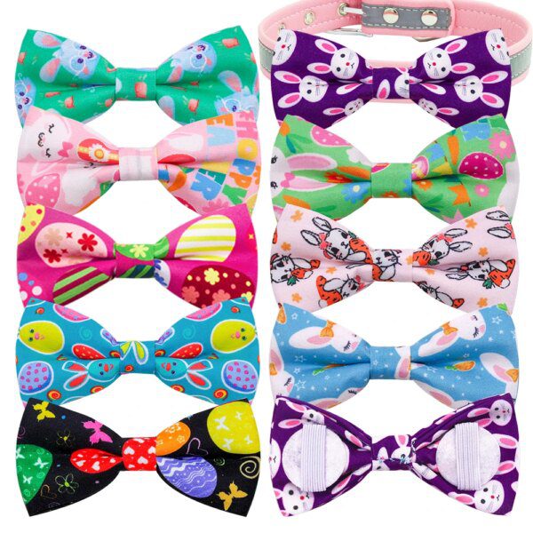Bandana Nœud Papillon de Pâques pour Chien – Élégance festive