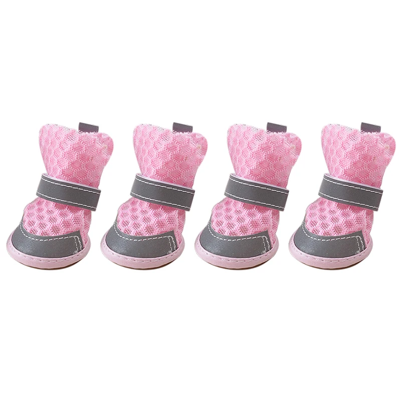 Pink dog shoes S1