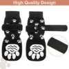 chaussure pour chien antidérapantes pour chiens, avec sangles, contrôle de la Traction, pour l'intérieur