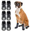 chaussure pour chien antidérapantes pour chiens, avec sangles, contrôle de la Traction, pour l'intérieur