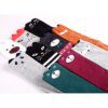 chaussette chat hautes en coton pour filles, 11 styles, mignon, dessin animé, imprimé animal