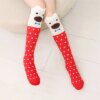 chaussette chat hautes en coton pour filles, 11 styles, mignon, dessin animé, imprimé animal