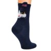 chaussette chat en coton pour femmes, chaussettes colorées