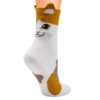 chaussette chat en coton pour femmes, chaussettes colorées