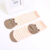 chaussette chat droites de dessin animé pour femmes adultes