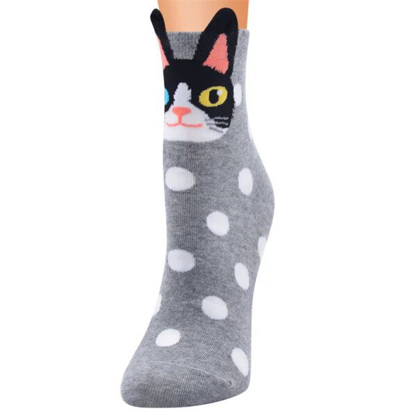 98798-6cf4fb.jpg chaussette chat coton bonne qualité heureux chaussettes femmes automne et hiver