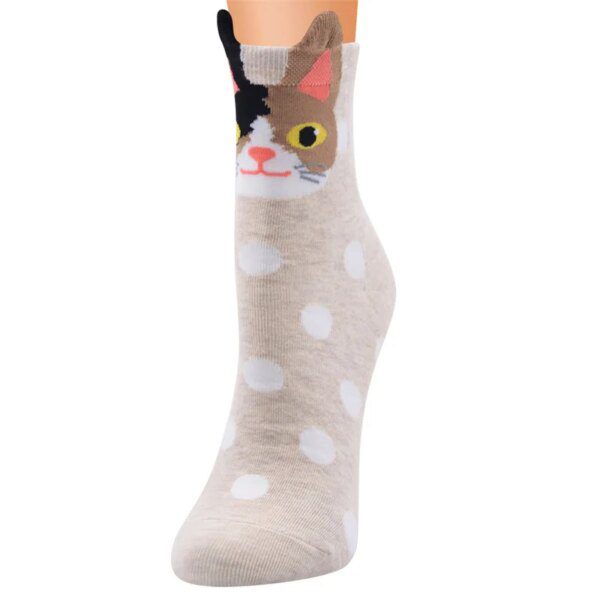 98798-c22cb1.jpg chaussette chat coton bonne qualité heureux chaussettes femmes automne et hiver