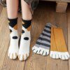Chaussettes de sommeil en coton pour femmes, chaussettes de sol épaisses et chaudes pour l'hiver