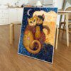 tableau chat Gustav Klimt – peinture sur toile de Style chats, abstrait, mignon, animal de compagnie