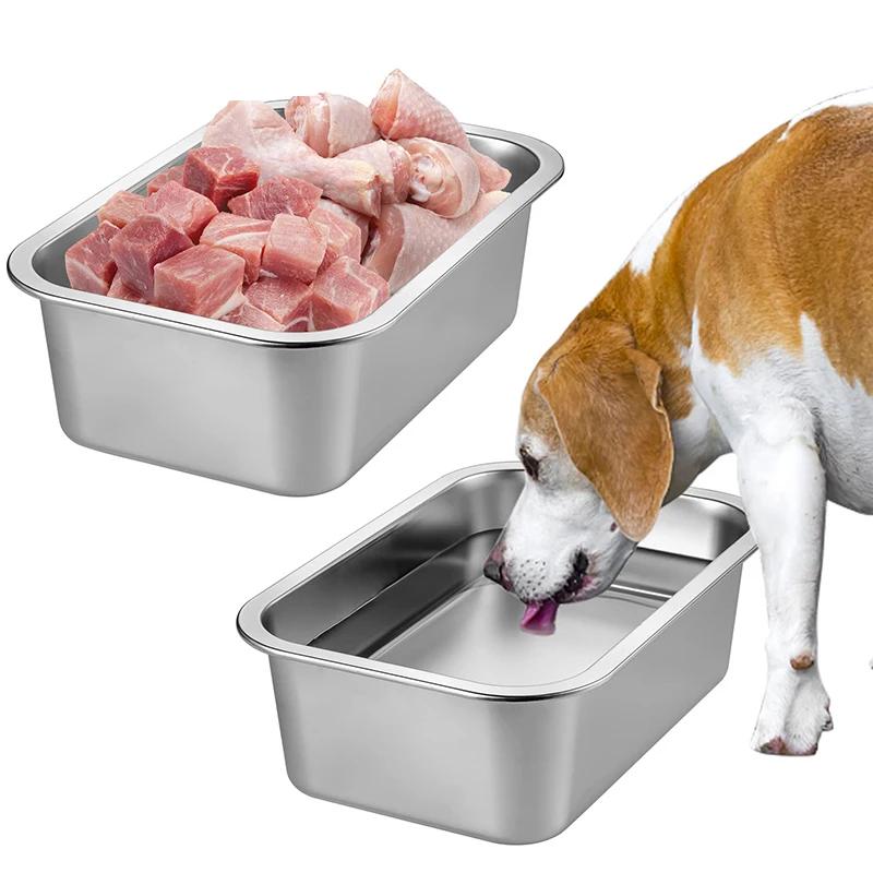 Grand bol acier inox 5L chien chat - gamelle double usage