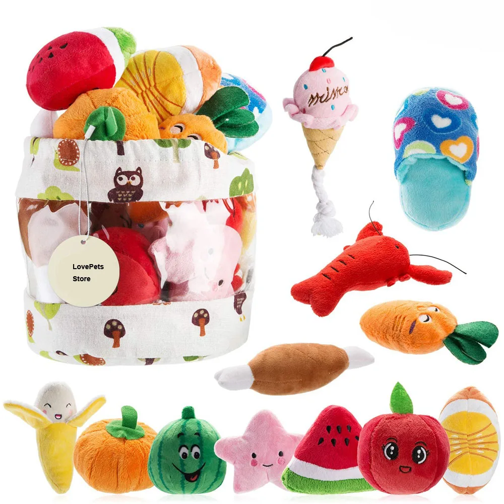 Pack 5 Jouets Peluche Chien