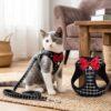 mc_harnais Harnais chat avec laisse reglable en nylon